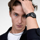 Iconic Paradigma Link Esmalte negro Bisel negro B Reloj negro