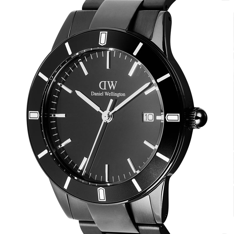 Iconic Paradigma Link Esmalte negro Bisel negro B Reloj negro