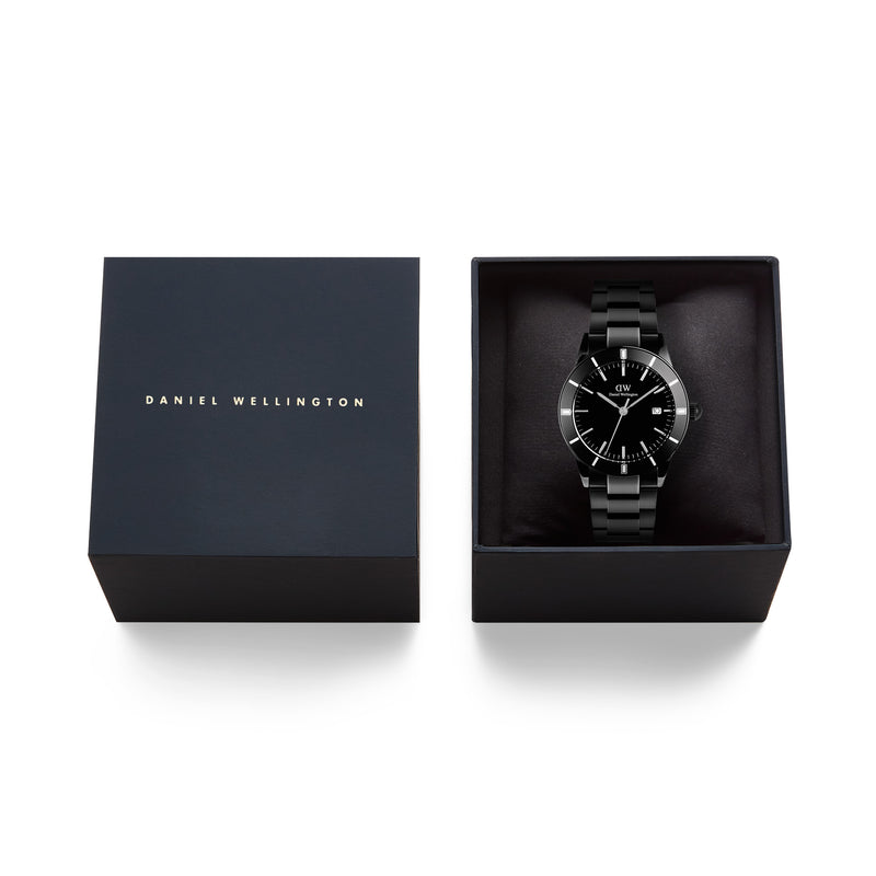 Iconic Paradigma Link Esmalte negro Bisel negro B Reloj negro