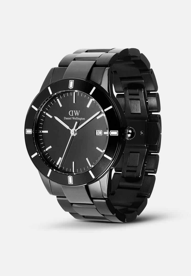 Iconic Paradigma Link Esmalte negro Bisel negro B Reloj negro