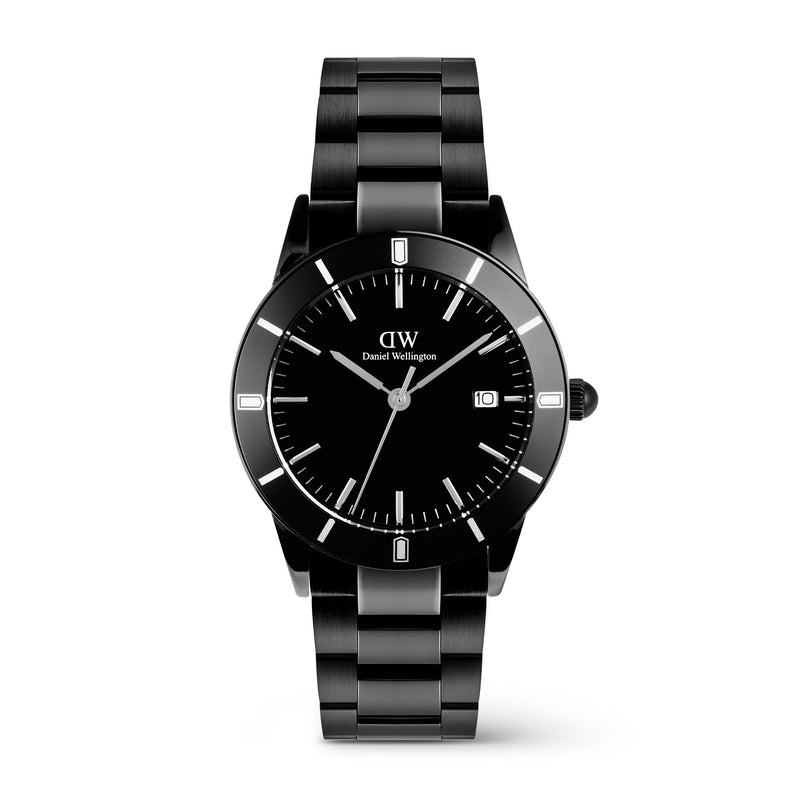 Iconic Paradigma Link Esmalte negro Bisel negro B Reloj negro