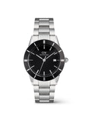 Iconic Paradigma Link Black Enamel Black Bezel Silver Watch