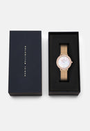 Crystalline Bezel Melrose White Mop Rose Gold Watch