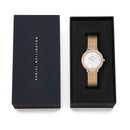 Crystalline Bezel Melrose White Mop Rose Gold Watch