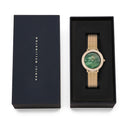 Crystalline Bezel Evergold Green Mop Gold Watch