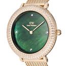 Crystalline Bezel Evergold Green Mop Gold Watch