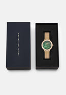 Crystalline Bezel Evergold Green Mop Gold Watch