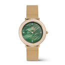 Crystalline Bezel Evergold Green Mop Gold Watch