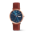 Classic Day Display St Mawes Actic Rose Gold Watch