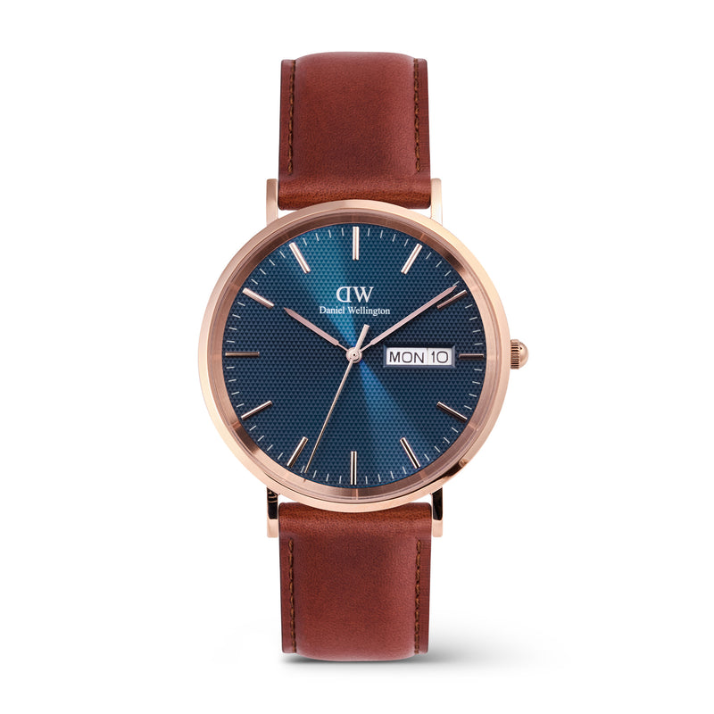 Classic Day Display St Mawes Actic Rose Gold Watch