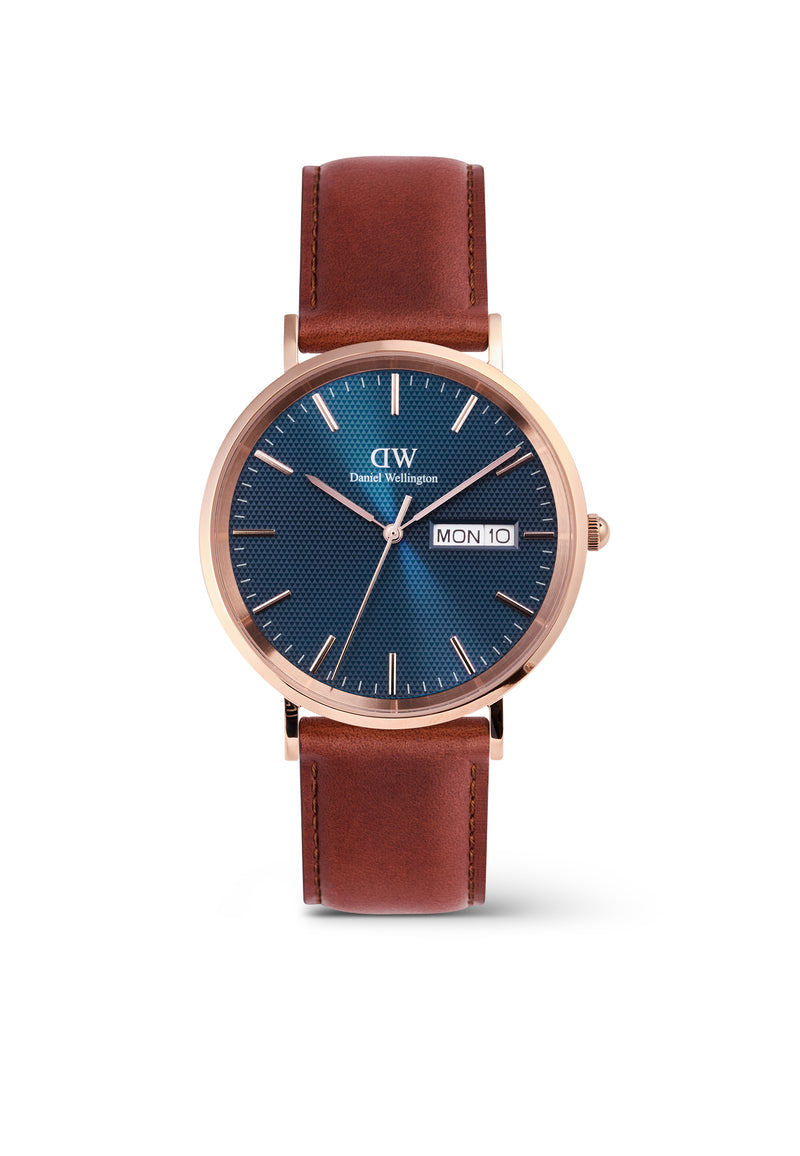 Classic Day Display St Mawes Actic Rose Gold Watch