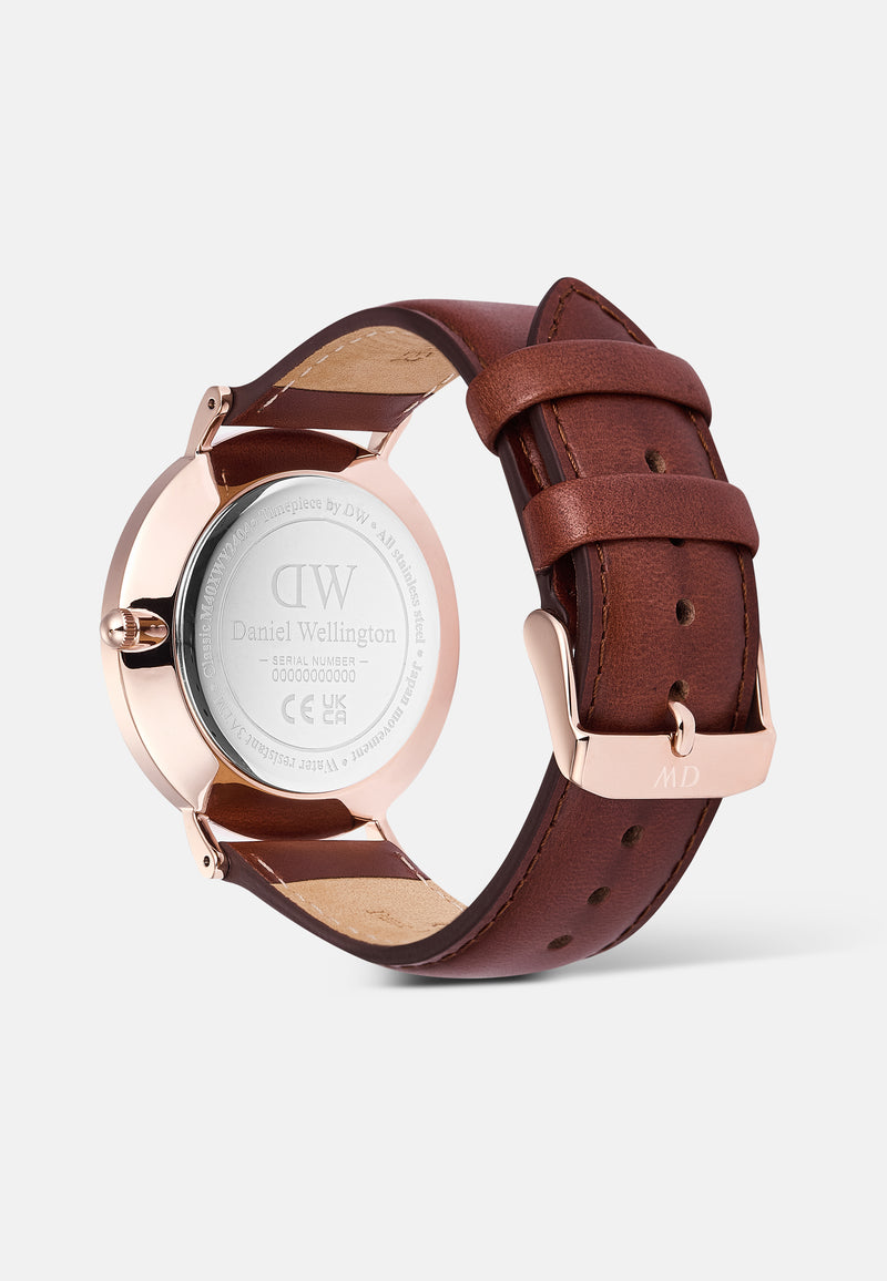 Classic Day Display St Mawes Actic Rose Gold Watch