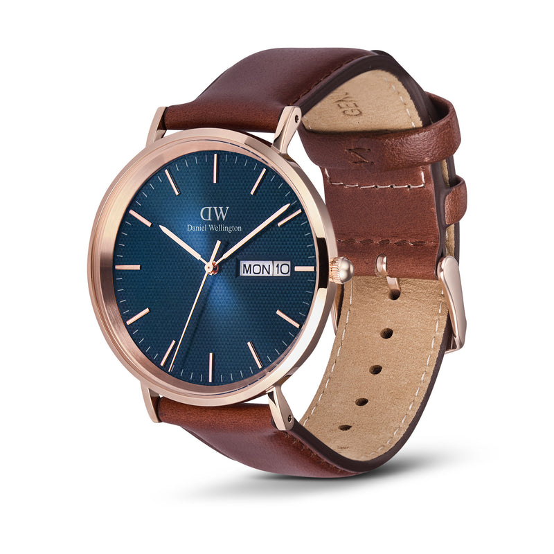 Classic Day Display St Mawes Actic Rose Gold Watch