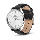 Classic Day Display Sheffield White Silver Watch