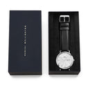 Classic Day Display Sheffield White Silver Watch