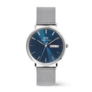 Reloj clásico de plata esterlina con visualización diurna