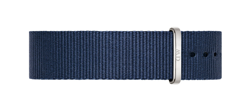 Pulsera de reloj clásica de plata Bayswater