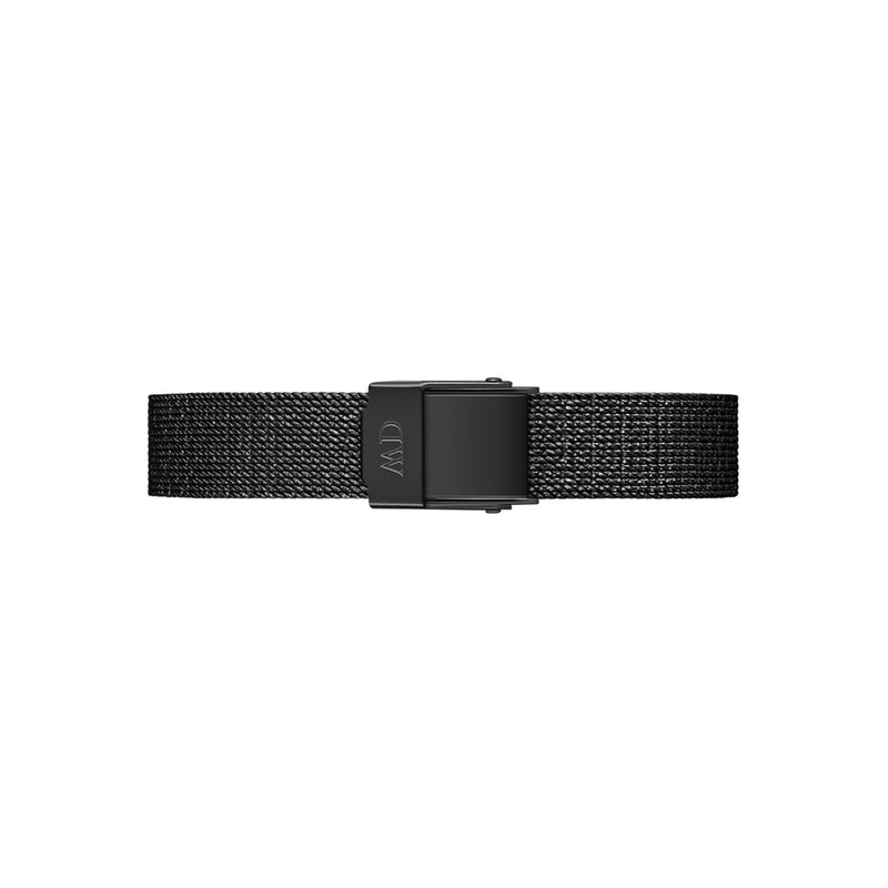 Watch Strap Quadro/Petite Pressed Ashfield B Black