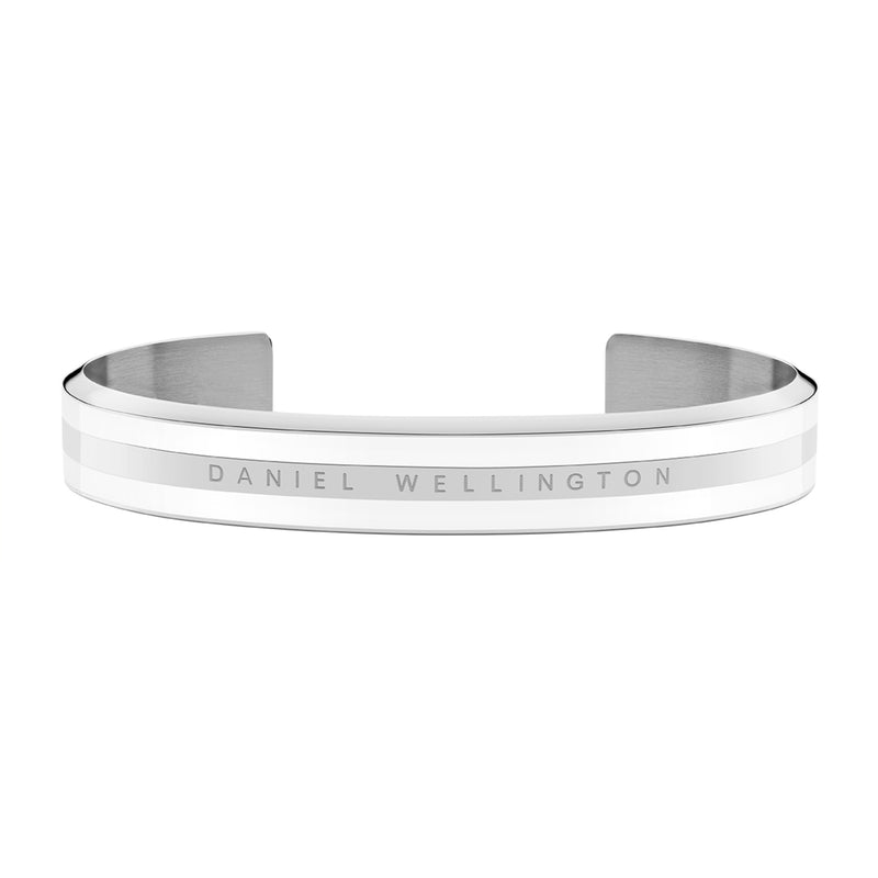 Pulsera Mediana Blanca Satinada Emalie