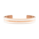 Emalie Bracelet Satin White Rose Gold Satin White