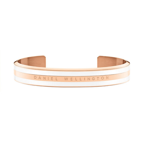 Emalie Bracelet Satin White Rose Gold Satin White