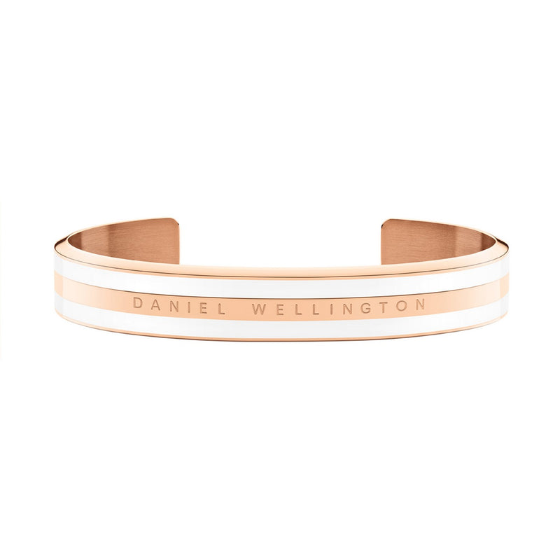 Emalie Bracelet Satin White Rose Gold Satin White