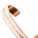 Emalie Bracelet Satin White Rose Gold Satin White