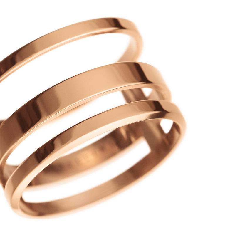 Anillo Elan Triada de Oro Rosa