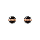 Aspiration Earrings Rose Gold Black