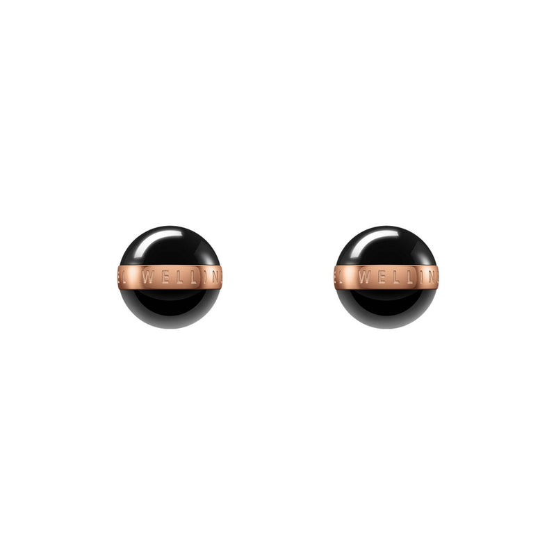 Aspiration Earrings Rose Gold Black