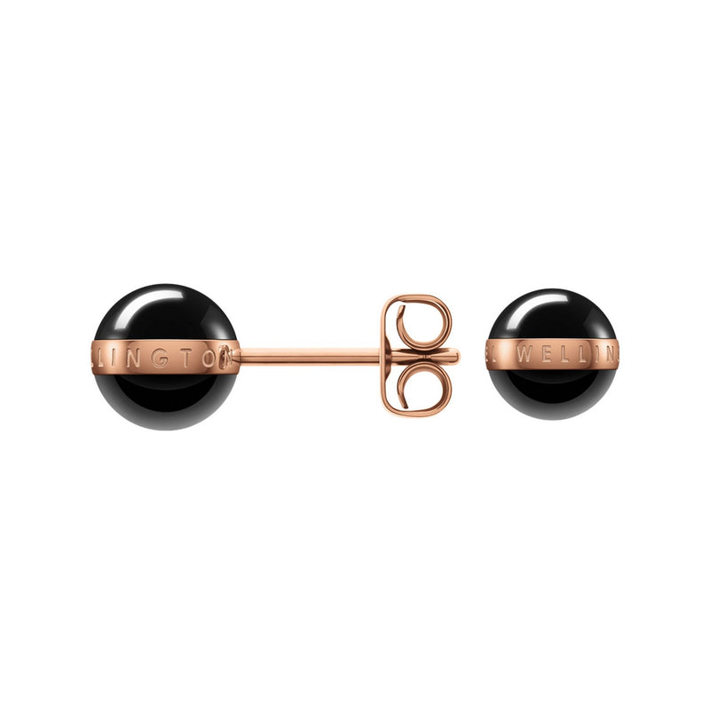 Aspiration Earrings Rose Gold Black