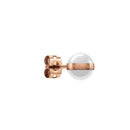 Boucles D'oreille Aspiration Rose Gold White