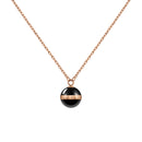 Aspiration Necklace Rose Gold Black