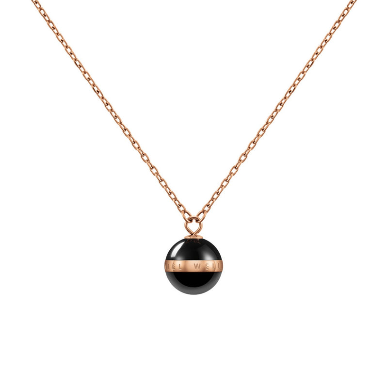 Aspiration Necklace Rose Gold Black