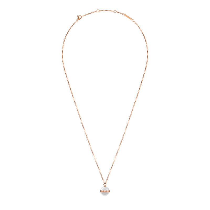 Collar Aspiración de Oro Rosa Blanco
