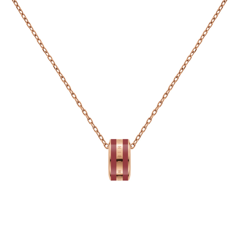 Collar Emalie Cherry Blush en oro rosa