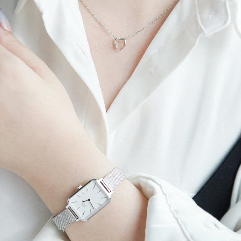 Elan le Coeur Necklace Silver
