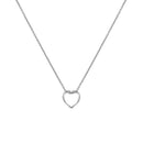Elan le Coeur Necklace Silver