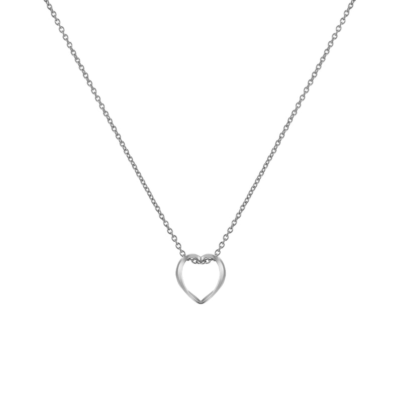Elan le Coeur Necklace Silver