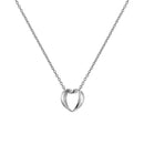 Elan le Coeur Necklace Silver