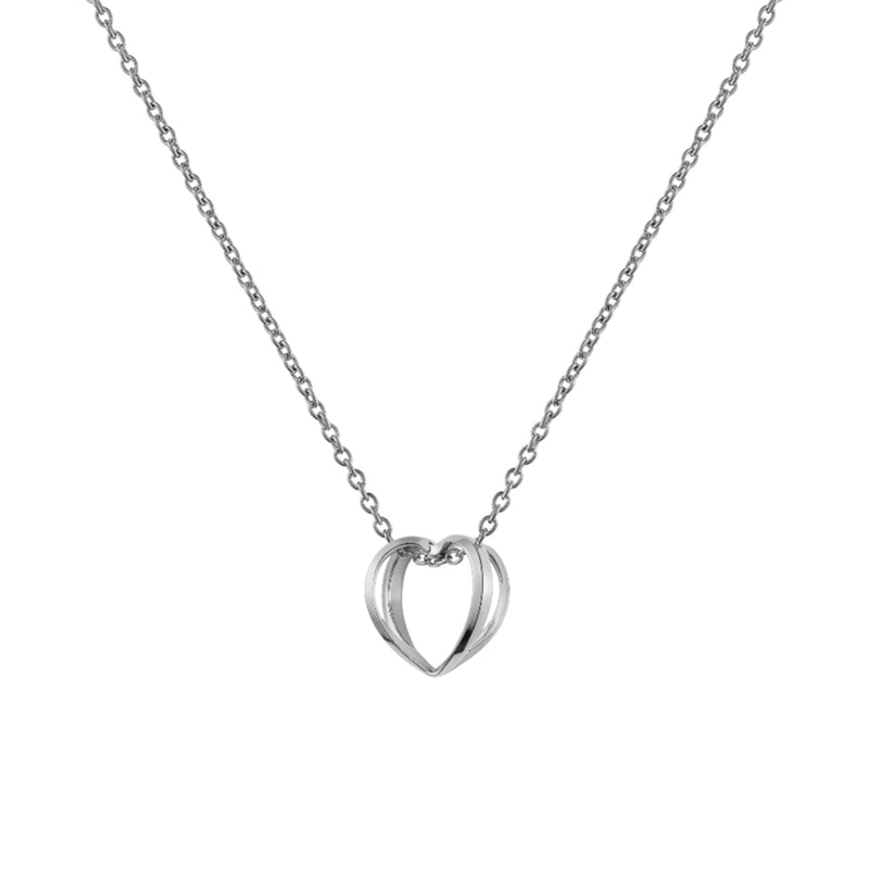 Elan le Coeur Necklace Silver