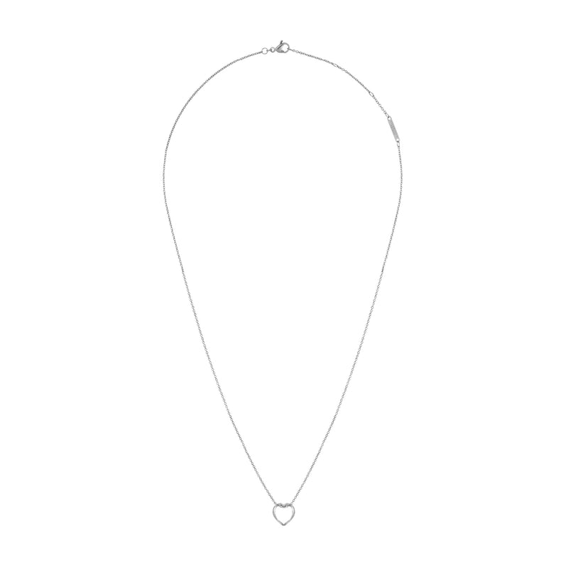 Elan le Coeur Necklace Silver