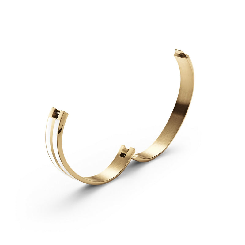 Emalie Infinite Gold Satin White