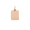 Collier Elan Rectangular Detail Crystal Pendant Rose Gold
