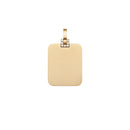 Collier Elan Rectangular Detail Crystal Pendant Gold