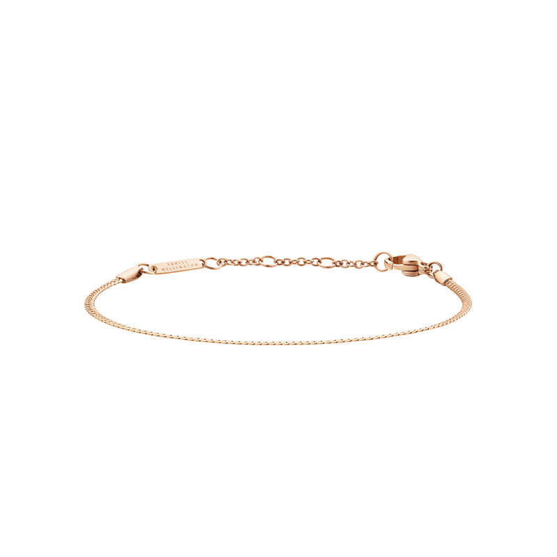 Elan Flat Chain Rose Gold Bracelet