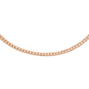 Elan Flat Chain Short Rose Gold Necklace