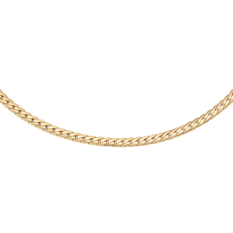 Flat Chain Gold Necklace
