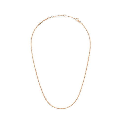 Flat Chain Rose Gold Necklace