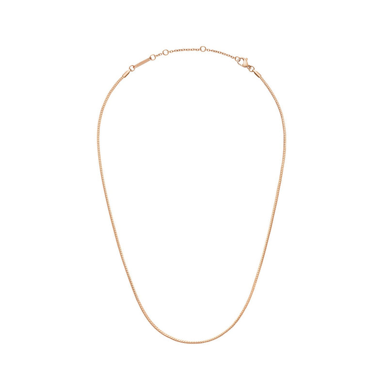 Flat Chain Rose Gold Necklace